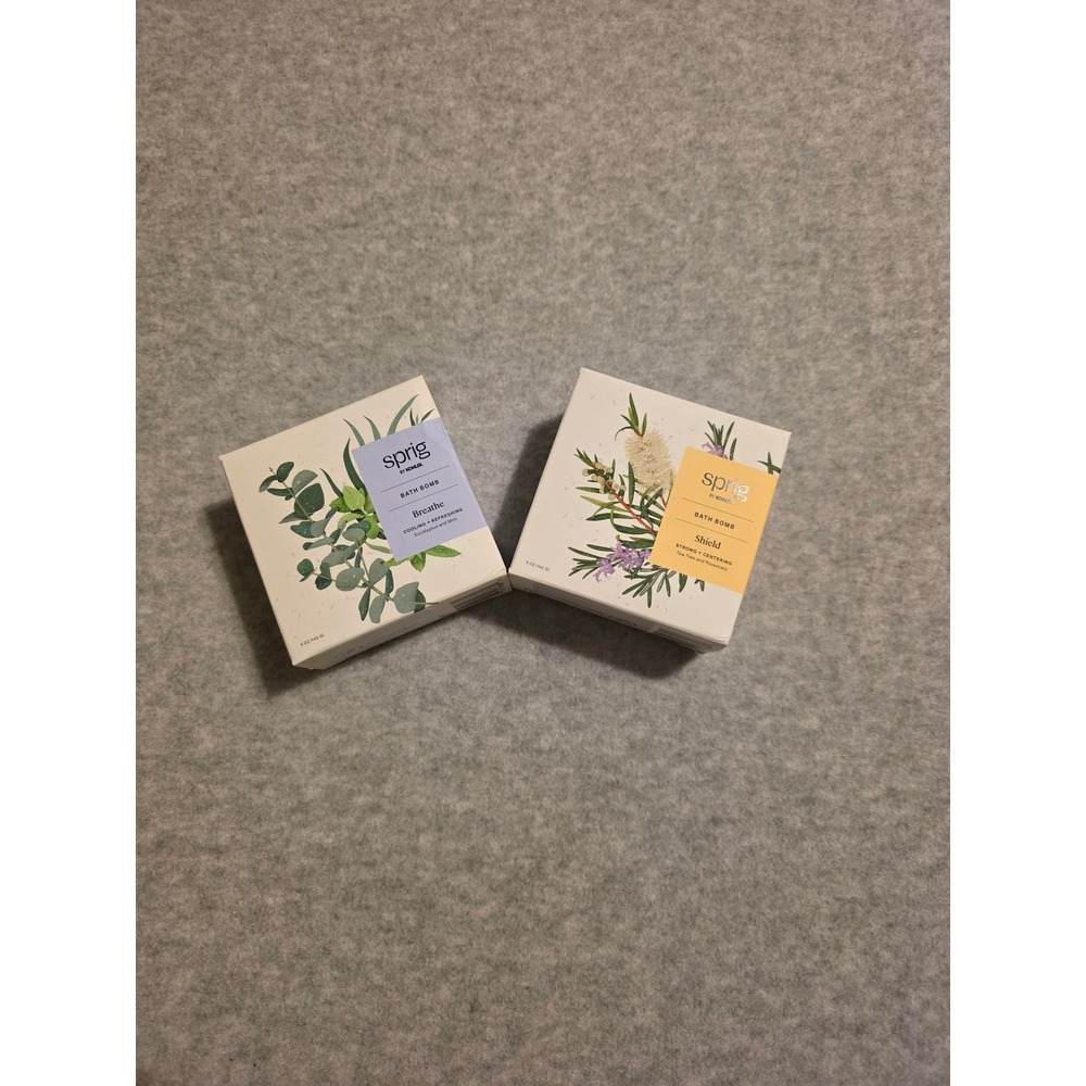 Sprig Breathe Shield Bath Bomb Set Aromatherapy Essential Oils